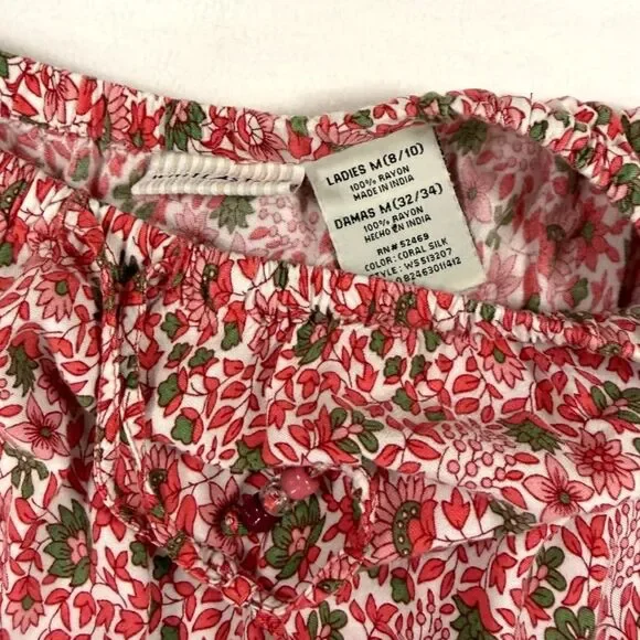 Vintage Boho Hippie Tiered Paisley Maxi Midi Skirt Size Medium - Picture 2 of 3